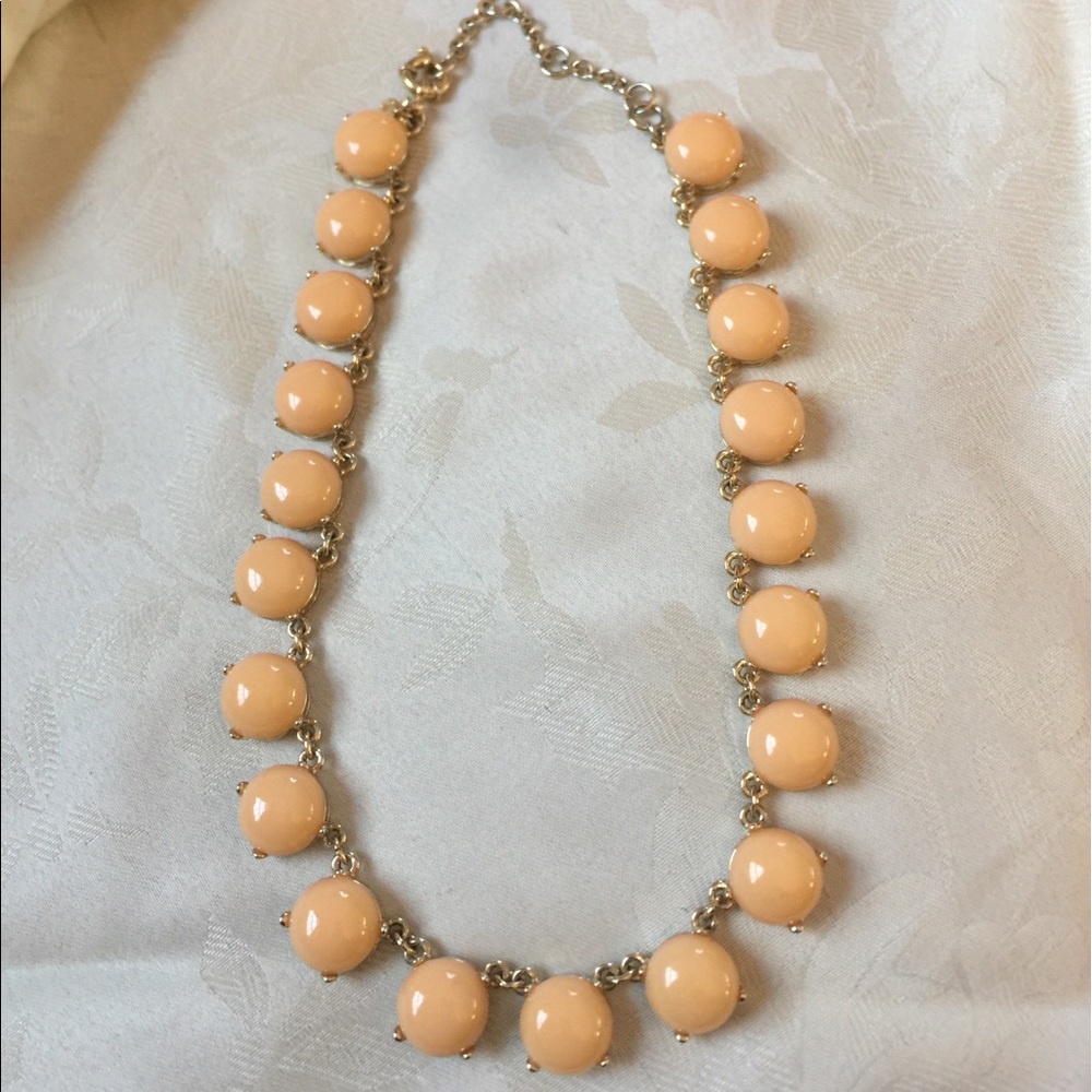 J. Crew Peach Bauble Statement Necklace - Picture 2 of 5